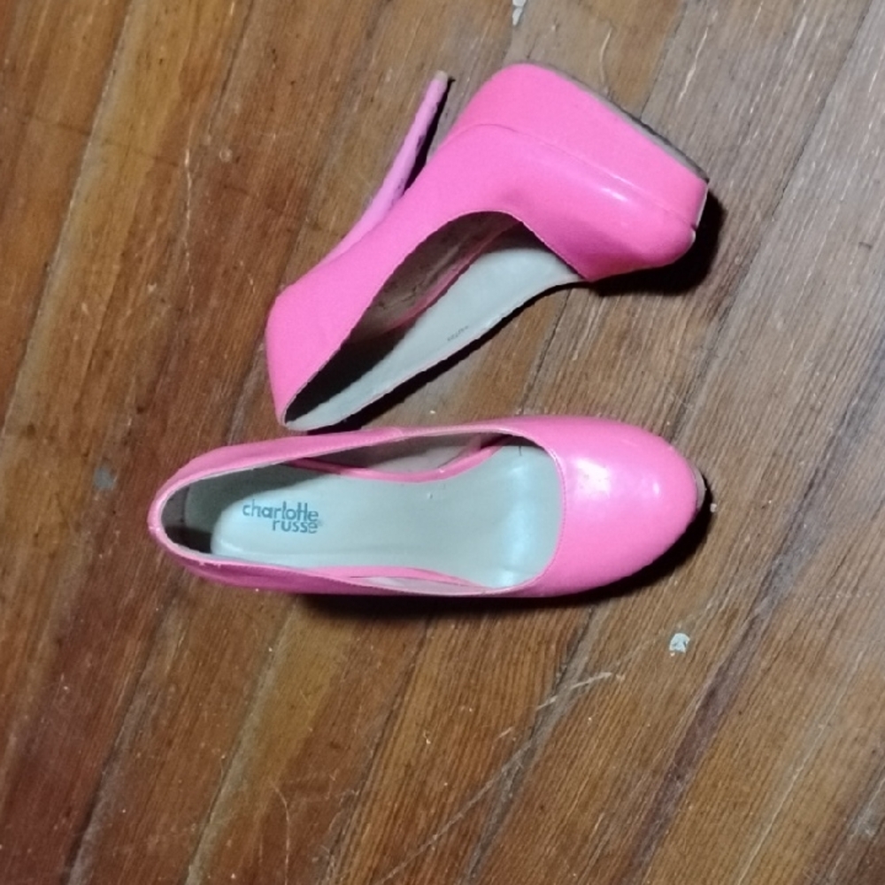 Charlotte Russe Vibrant Pink Heels